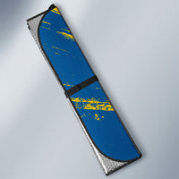 Personalized Sweden Dala Horse Soccer Auto Sun Shade Grunge Swedish Flag Cheering Fans Floral