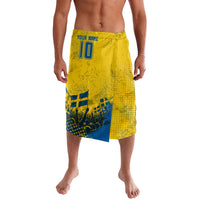 Personalized Sweden Dala Horse Soccer Lavalava Grunge Swedish Flag Cheering Fans Floral