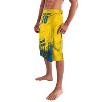 Personalized Sweden Dala Horse Soccer Lavalava Grunge Swedish Flag Cheering Fans Floral