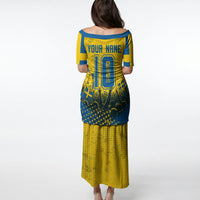 Personalized Sweden Dala Horse Soccer Puletasi Grunge Swedish Flag Cheering Fans Floral