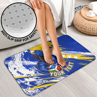 Personalized Bosnia Herzegovina Dragon Soccer Bathroom Set Bosnian Football Flag Stars Fleur De Lis Grunge