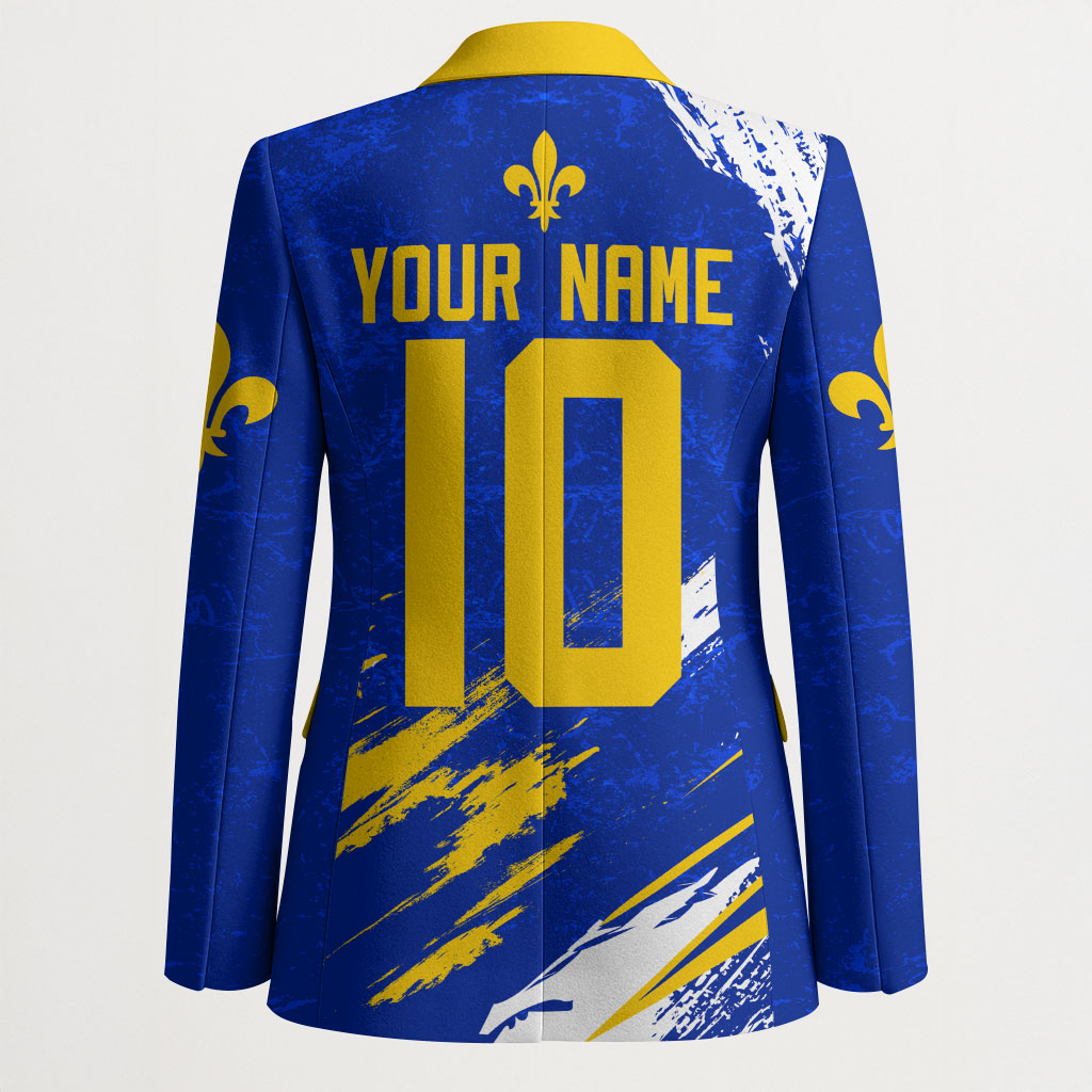 Personalized Bosnia Herzegovina Dragon Soccer Blazer Bosnian Football Flag Stars Fleur De Lis Grunge