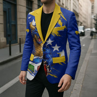 Personalized Bosnia Herzegovina Dragon Soccer Blazer Bosnian Football Flag Stars Fleur De Lis Grunge