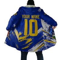 Personalized Bosnia Herzegovina Dragon Soccer Cloak Bosnian Football Flag Stars Fleur De Lis Grunge