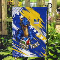 Personalized Bosnia Herzegovina Dragon Soccer Garden Flag Bosnian Football Flag Stars Fleur De Lis Grunge