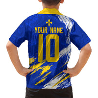 Personalized Bosnia Herzegovina Dragon Soccer Hawaiian Shirt Bosnian Football Flag Stars Fleur De Lis Grunge