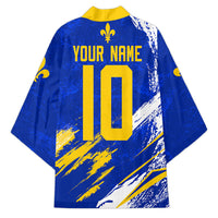 Personalized Bosnia Herzegovina Dragon Soccer Kimono Bosnian Football Flag Stars Fleur De Lis Grunge