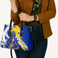 Personalized Bosnia Herzegovina Dragon Soccer Leather Bag Bosnian Football Flag Stars Fleur De Lis Grunge