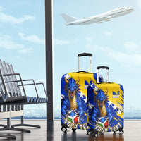 Personalized Bosnia Herzegovina Dragon Soccer Luggage Cover Bosnian Football Flag Stars Fleur De Lis Grunge