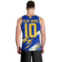 Personalized Bosnia Herzegovina Dragon Soccer Men Tank Top Bosnian Football Flag Stars Fleur De Lis Grunge