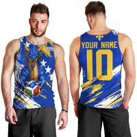 Personalized Bosnia Herzegovina Dragon Soccer Men Tank Top Bosnian Football Flag Stars Fleur De Lis Grunge