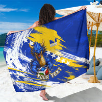 Personalized Bosnia Herzegovina Dragon Soccer Sarong Bosnian Football Flag Stars Fleur De Lis Grunge
