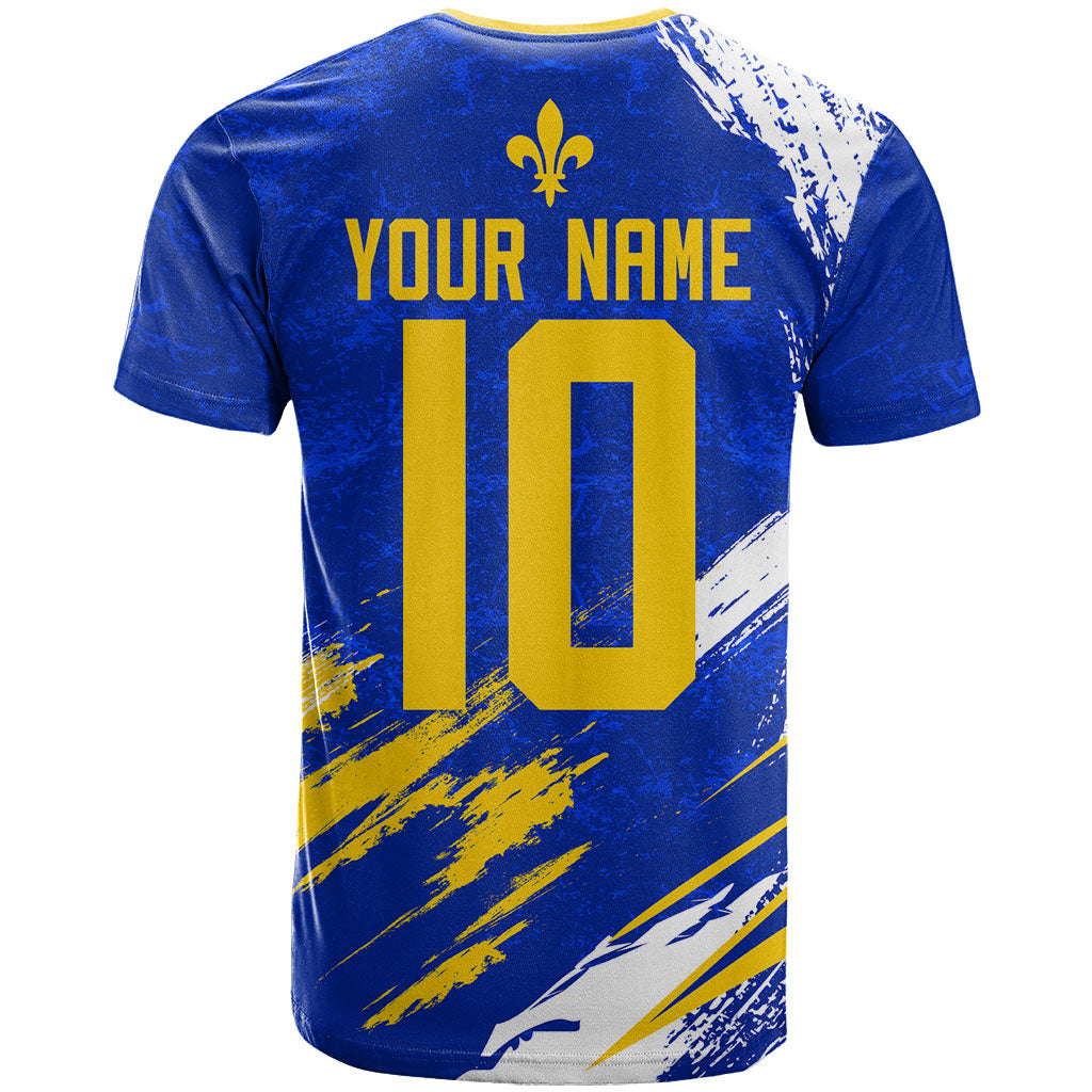 Personalized Bosnia Herzegovina Dragon Soccer T Shirt Bosnian Football Flag Stars Fleur De Lis Grunge