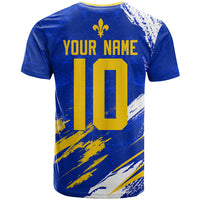 Personalized Bosnia Herzegovina Dragon Soccer T Shirt Bosnian Football Flag Stars Fleur De Lis Grunge