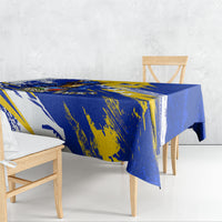 Personalized Bosnia Herzegovina Dragon Soccer Tablecloth Bosnian Football Flag Stars Fleur De Lis Grunge