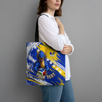 Personalized Bosnia Herzegovina Dragon Soccer Tote Bag Bosnian Football Flag Stars Fleur De Lis Grunge