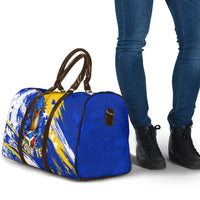 Personalized Bosnia Herzegovina Dragon Soccer Travel Bag Bosnian Football Flag Stars Fleur De Lis Grunge