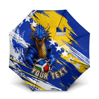 Personalized Bosnia Herzegovina Dragon Soccer Umbrella Bosnian Football Flag Stars Fleur De Lis Grunge