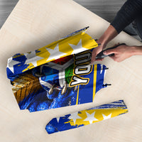 Personalized Bosnia Herzegovina Dragon Soccer Umbrella Bosnian Football Flag Stars Fleur De Lis Grunge