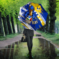 Personalized Bosnia Herzegovina Dragon Soccer Umbrella Bosnian Football Flag Stars Fleur De Lis Grunge