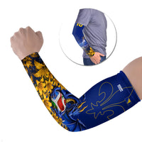 Personalized Bosnia Herzegovina Dragon Soccer Arm Sleeves Football Golden Lily Bosnian Flag Cheering Fans