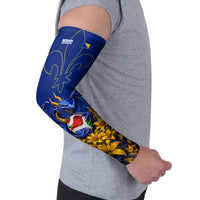 Personalized Bosnia Herzegovina Dragon Soccer Arm Sleeves Football Golden Lily Bosnian Flag Cheering Fans