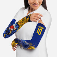 Personalized Bosnia Herzegovina Dragon Soccer Arm Sleeves Football Golden Lily Bosnian Flag Cheering Fans