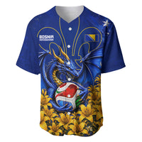 Personalized Bosnia Herzegovina Dragon Soccer Baseball Jersey Football Golden Lily Bosnian Flag Cheering Fans
