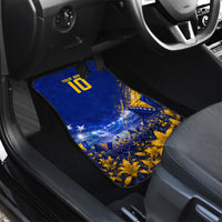 Personalized Bosnia Herzegovina Dragon Soccer Car Mats Football Golden Lily Bosnian Flag Cheering Fans