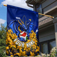 Personalized Bosnia Herzegovina Dragon Soccer Garden Flag Football Golden Lily Bosnian Flag Cheering Fans