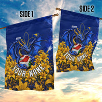 Personalized Bosnia Herzegovina Dragon Soccer Garden Flag Football Golden Lily Bosnian Flag Cheering Fans