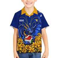 Personalized Bosnia Herzegovina Dragon Soccer Hawaiian Shirt Football Golden Lily Bosnian Flag Cheering Fans