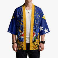 Personalized Bosnia Herzegovina Dragon Soccer Kimono Football Golden Lily Bosnian Flag Cheering Fans