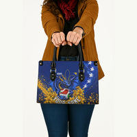 Personalized Bosnia Herzegovina Dragon Soccer Leather Bag Football Golden Lily Bosnian Flag Cheering Fans