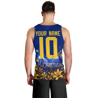 Personalized Bosnia Herzegovina Dragon Soccer Men Tank Top Football Golden Lily Bosnian Flag Cheering Fans