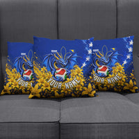 Personalized Bosnia Herzegovina Dragon Soccer Pillow Cover Football Golden Lily Bosnian Flag Cheering Fans