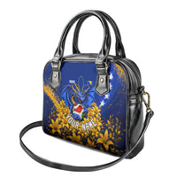 Personalized Bosnia Herzegovina Dragon Soccer Shoulder Handbag Football Golden Lily Bosnian Flag Cheering Fans