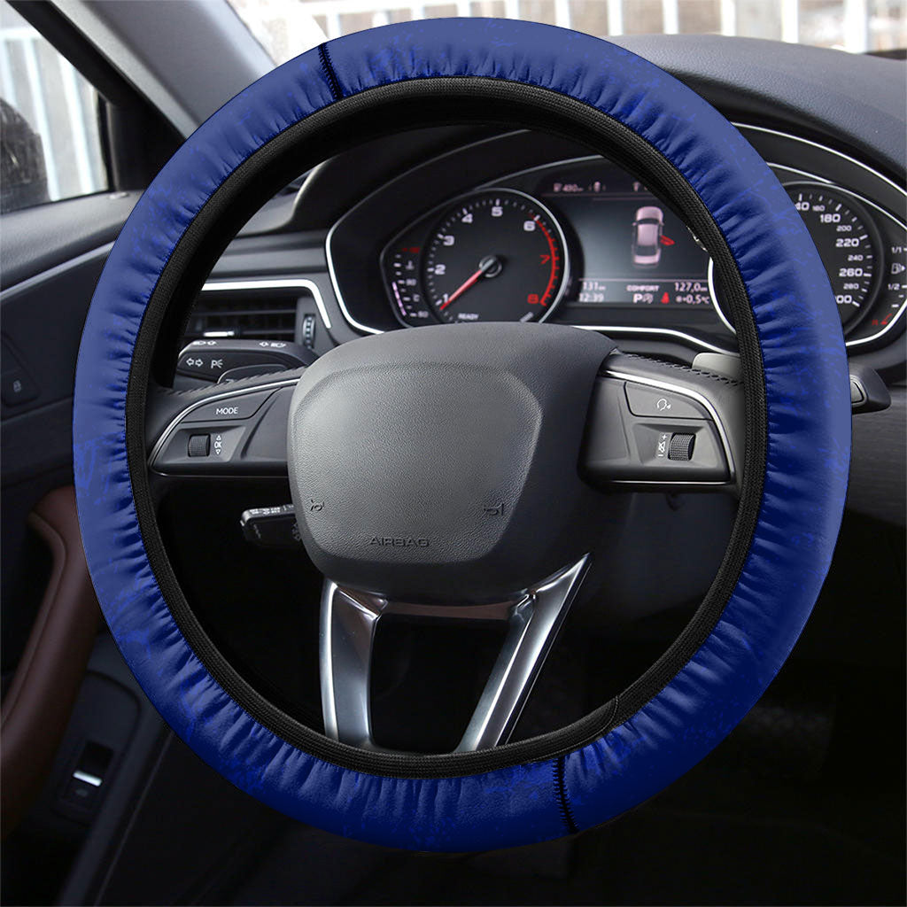 Bosnia Herzegovina Dragon Soccer Steering Wheel Cover Football Golden Lily Bosnian Flag Cheering Fans