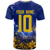 Personalized Bosnia Herzegovina Dragon Soccer T Shirt Football Golden Lily Bosnian Flag Cheering Fans