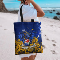 Personalized Bosnia Herzegovina Dragon Soccer Tote Bag Football Golden Lily Bosnian Flag Cheering Fans