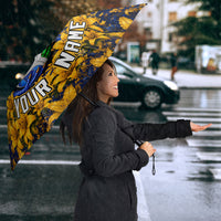 Personalized Bosnia Herzegovina Dragon Soccer Umbrella Football Golden Lily Bosnian Flag Cheering Fans