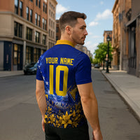 Personalized Bosnia Herzegovina Dragon Soccer Zipper Polo Shirt Football Golden Lily Bosnian Flag Cheering Fans