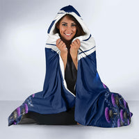Personalized Scotland Red Lion Soccer Hooded Blanket Scottish Saltire Flag Purple Thistle Cheering Fans