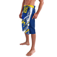 Personalized Sweden Dala Horse Soccer 2026 Lavalava Grunge Swedish Flag Brush Strokes