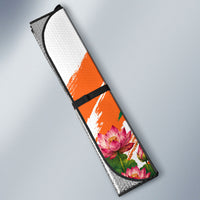 India 80th Independence Day Auto Sun Shade Ashoka Chakra Lotus Landmarks Shiva