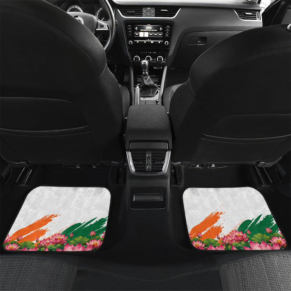 India 80th Independence Day Car Mats Ashoka Chakra Lotus Landmarks Shiva