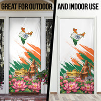 India 80th Independence Day Door Cover Ashoka Chakra Lotus Landmarks Shiva