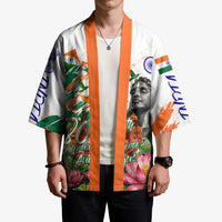 India 80th Independence Day Kimono Ashoka Chakra Lotus Landmarks Shiva