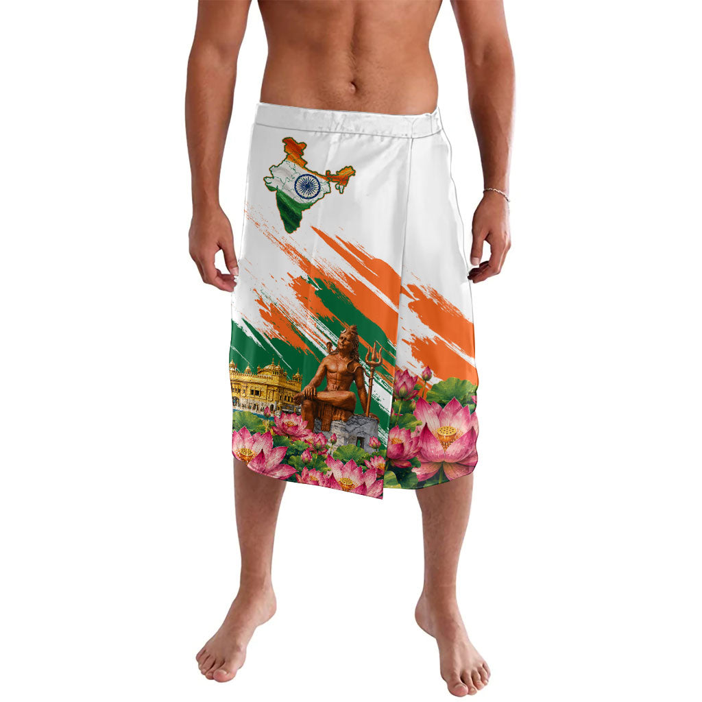 India 80th Independence Day Lavalava Ashoka Chakra Lotus Landmarks Shiva