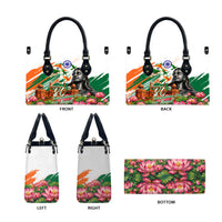 India 80th Independence Day Leather Bag Ashoka Chakra Lotus Landmarks Shiva